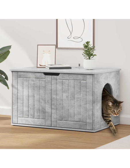 Casa per Gatti Calcestruzzo 85 x 55 x 50,5 cm Legno multistrato