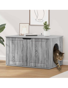 Casa per Gatti Grigio Sonoma 85 x 55 x 50,5 cm