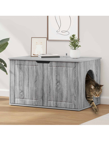 Casa per Gatti Grigio Sonoma 85 x 55 x 50,5 cm