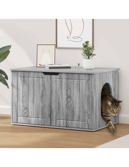 Casa per Gatti Grigio Sonoma 85 x 55 x 50,5 cm