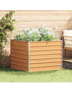 Letto rialzato da giardino Marrone Chiaro 100 x 100 x 77 cm