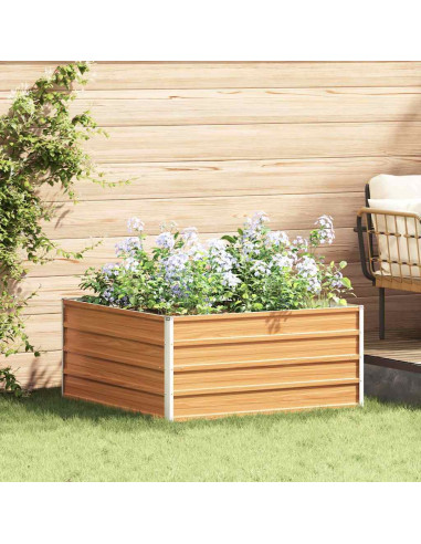 Letto rialzato da giardino Marrone Chiaro 100 x 100 x 45 cm