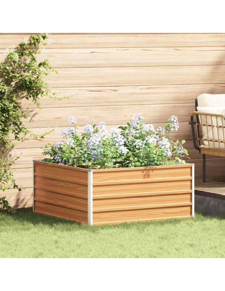 Letto rialzato da giardino Marrone Chiaro 100 x 100 x 45 cm