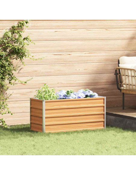 Letto rialzato da giardino Marrone Chiaro 100 x 40 x 45 cm