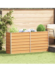 Letto rialzato da giardino Marrone Chiaro 160 x 40 x 77 cm