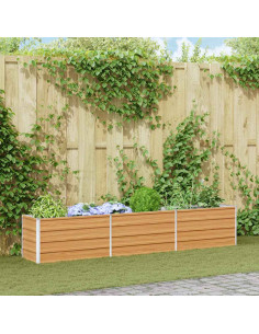 Letto rialzato da giardino Marrone Chiaro 240 x 40 x 45 cm