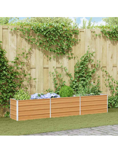 Letto rialzato da giardino Marrone Chiaro 240 x 40 x 45 cm