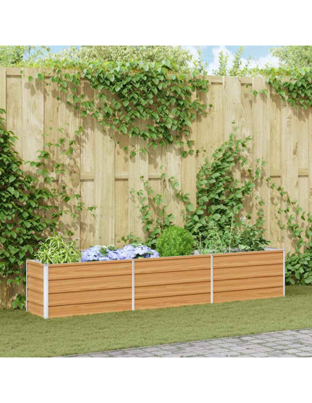 Letto rialzato da giardino Marrone Chiaro 240 x 40 x 45 cm