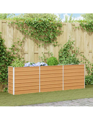 Letto rialzato da giardino Marrone Chiaro 240 x 40 x 77 cm