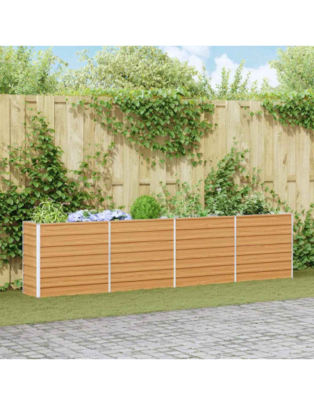 Letto rialzato da giardino Marrone Chiaro 320 x 40 x 77 cm