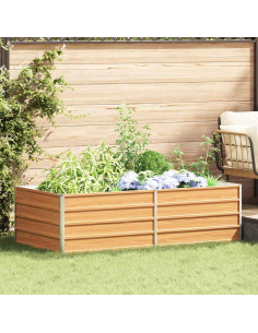 Letto rialzato da giardino Marrone Chiaro 160 x 80 x 45 cm