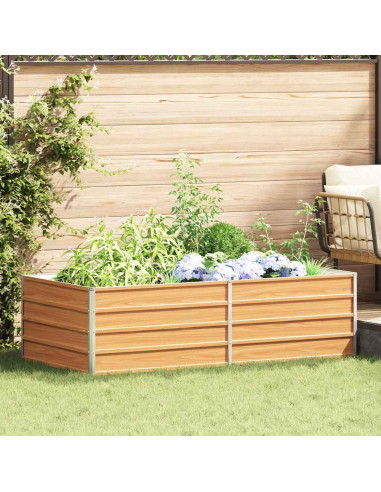 Letto rialzato da giardino Marrone Chiaro 160 x 80 x 45 cm