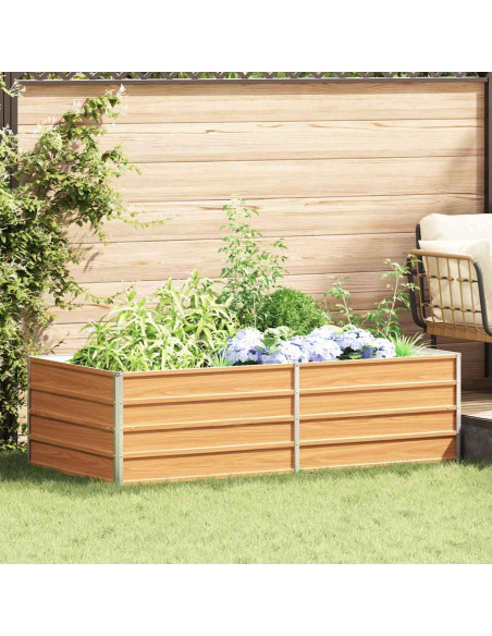 Letto rialzato da giardino Marrone Chiaro 160 x 80 x 45 cm