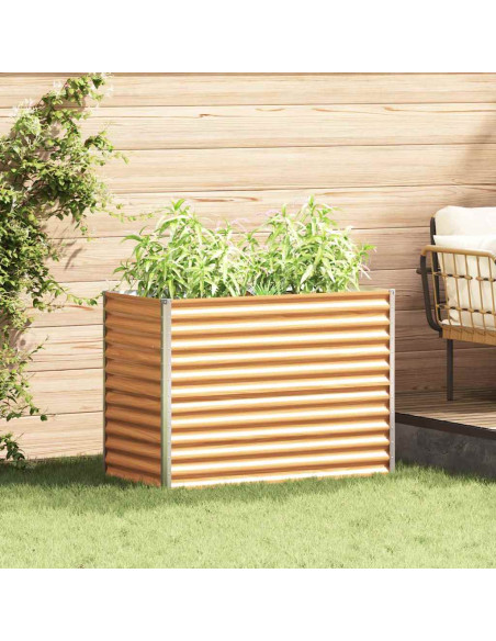 Letto rialzato da giardino 98 x 50 x 68 cm Acciaio zincato