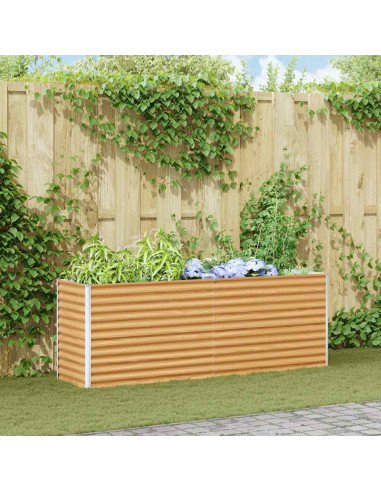 Letto rialzato da giardino 195 x 50 x 68 cm Acciaio zincato