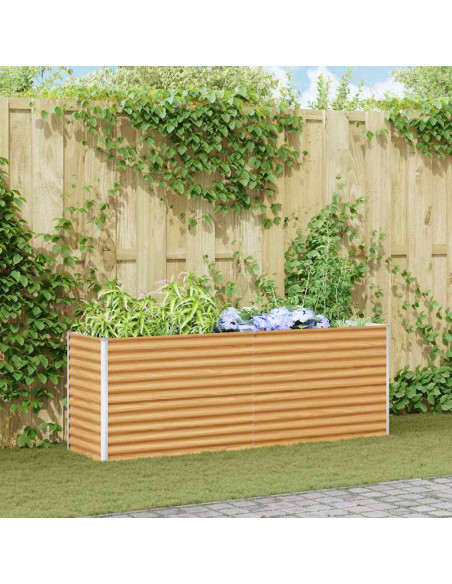 Letto rialzato da giardino 195 x 50 x 68 cm Acciaio zincato