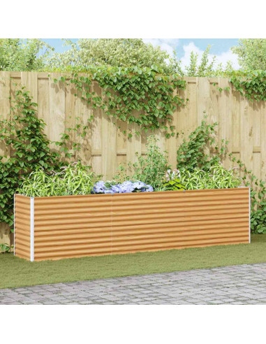 Letto rialzato da giardino 290 x 50 x 68 cm Acciaio zincato