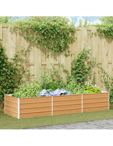 Letto rialzato da giardino Marrone Chiaro 240 x 80 x 45 cm