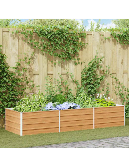 Letto rialzato da giardino Marrone Chiaro 240 x 80 x 45 cm