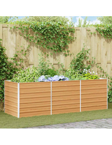 Letto rialzato da giardino Marrone Chiaro 240 x 80 x 77 cm