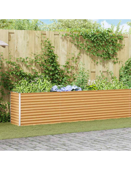 Letto rialzato da giardino 485 x 50 x 68 cm Acciaio zincato
