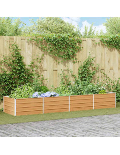 Letto rialzato da giardino Marrone Chiaro 320 x 80 x 45 cm