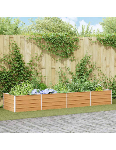 Letto rialzato da giardino Marrone Chiaro 320 x 80 x 45 cm