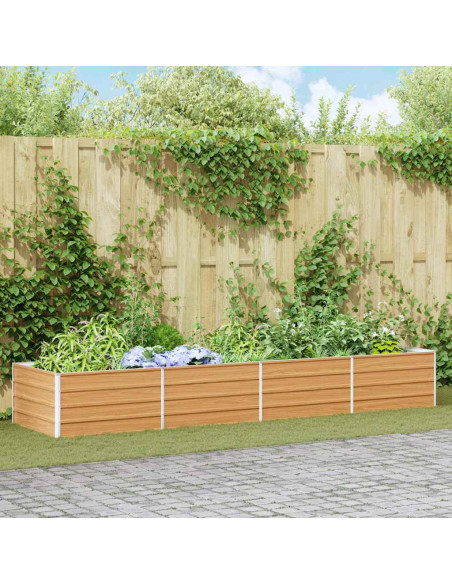 Letto rialzato da giardino Marrone Chiaro 320 x 80 x 45 cm