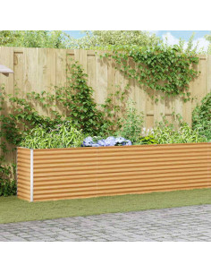 Letto rialzato da giardino 582 x 50 x 68 cm Acciaio zincato