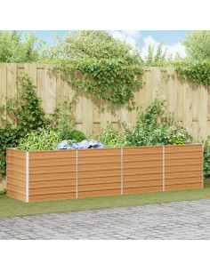 Letto rialzato da giardino Marrone Chiaro 320 x 80 x 77 cm