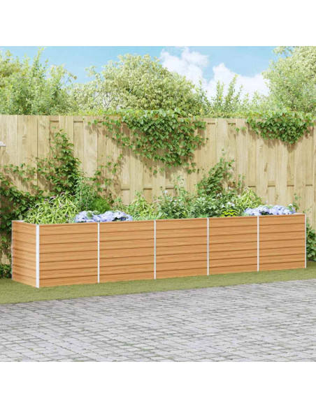 Letto rialzato da giardino Marrone Chiaro 400 x 80 x 77 cm
