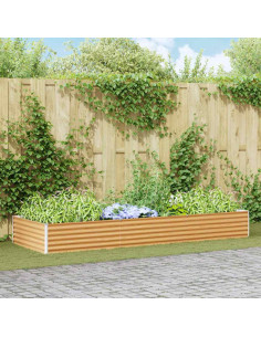 Letto rialzato da giardino 290 x 100 x 36 cm Acciaio zincato