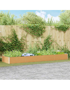 Letto rialzato da giardino 390 x 100 x 36 cm Acciaio zincato