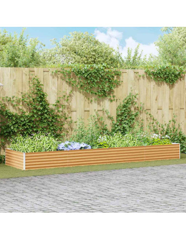 Letto rialzato da giardino 390 x 100 x 36 cm Acciaio zincato