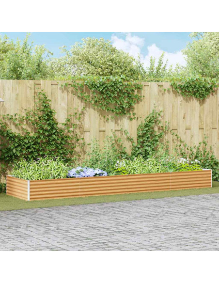 Letto rialzato da giardino 390 x 100 x 36 cm Acciaio zincato