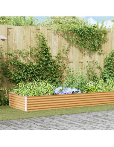 Letto rialzato da giardino 485 x 100 x 36 cm Acciaio zincato