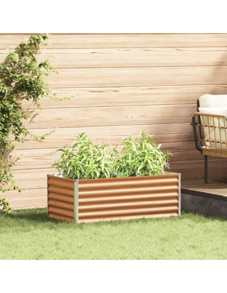 Letto rialzato da giardino 98 x 50 x 36 cm Acciaio zincato