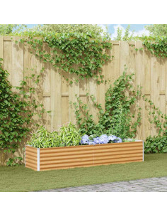 Letto rialzato da giardino 195 x 50 x 36 cm Acciaio zincato