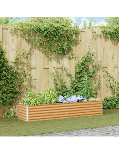 Letto rialzato da giardino 195 x 50 x 36 cm Acciaio zincato