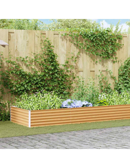 Letto rialzato da giardino 775 x 100 x 36 cm Acciaio zincato