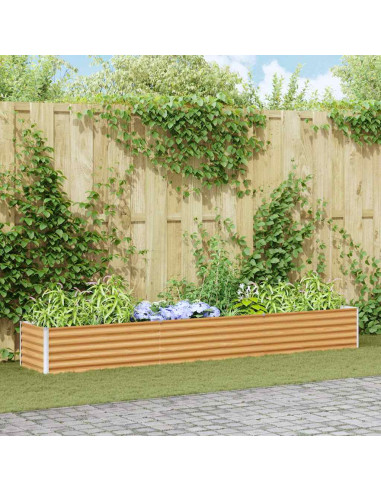 Letto rialzato da giardino 290 x 50 x 36 cm Acciaio zincato