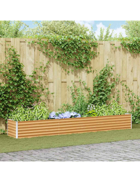 Letto rialzato da giardino 290 x 50 x 36 cm Acciaio zincato