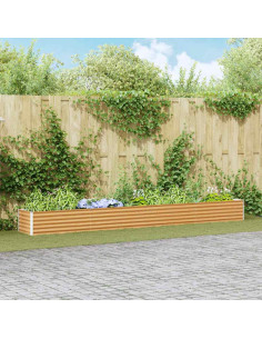 Letto rialzato da giardino 390 x 50 x 36 cm Acciaio zincato