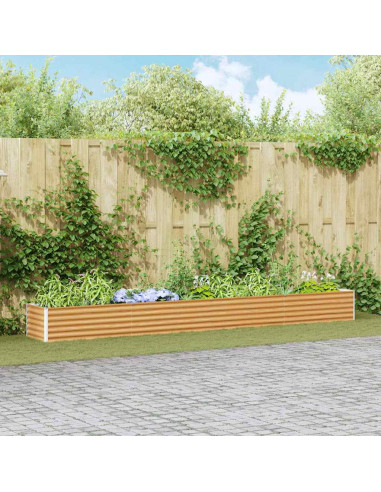 Letto rialzato da giardino 390 x 50 x 36 cm Acciaio zincato
