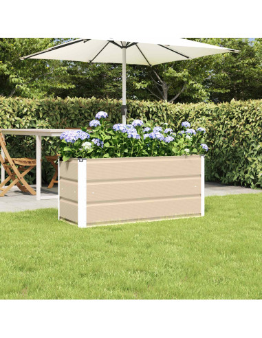 Fioriera Avorio 100 x 40 x 45 cm Acciaio