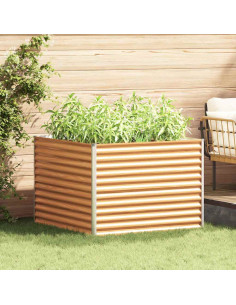 Letto rialzato da giardino 98 x 100 x 68 cm Acciaio zincato