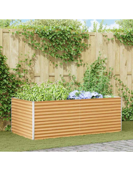 Letto rialzato da giardino 195 x 100 x 68 cm Acciaio zincato