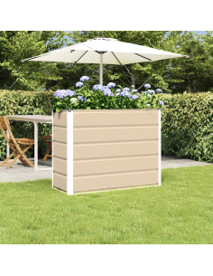 Fioriera Avorio 100 x 40 x 75 cm Acciaio