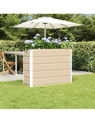 Fioriera Avorio 100 x 40 x 75 cm Acciaio