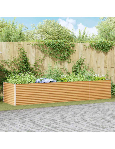 Letto rialzato da giardino 390 x 100 x 68 cm Acciaio zincato